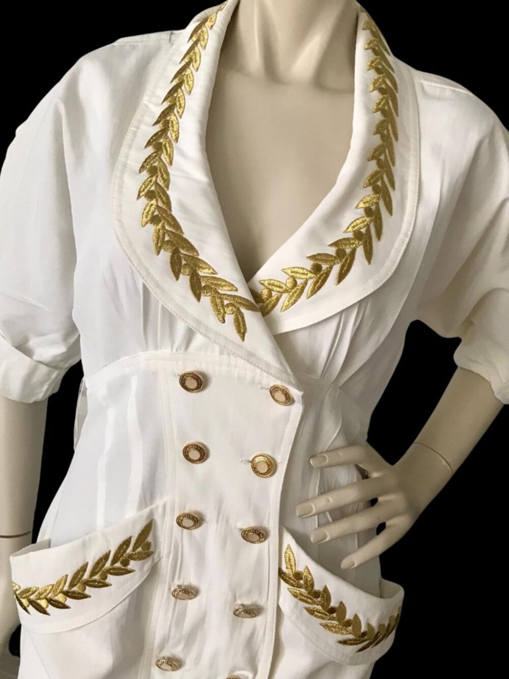 Vintage sailor, pinup girl style dress. - Picture 4 of 5